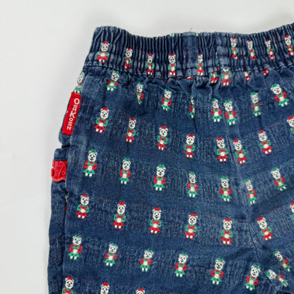 Vintage Oshkosh B'Gosh Christmas Bear Pants - 2T