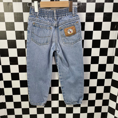 Vintage 1990's Mickey Light Wash Denim Jeans - 4T