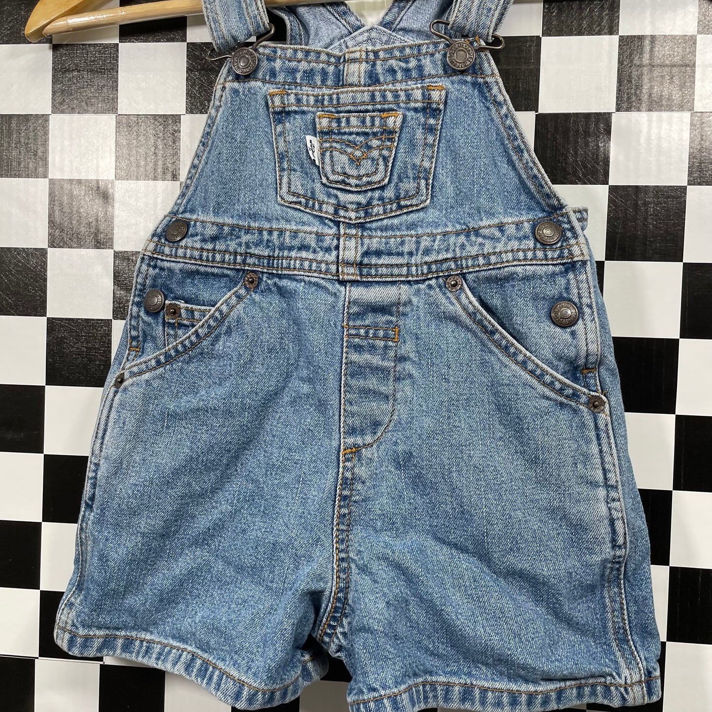 Vintage Y2K Levi's Denim Shortalls - 2T