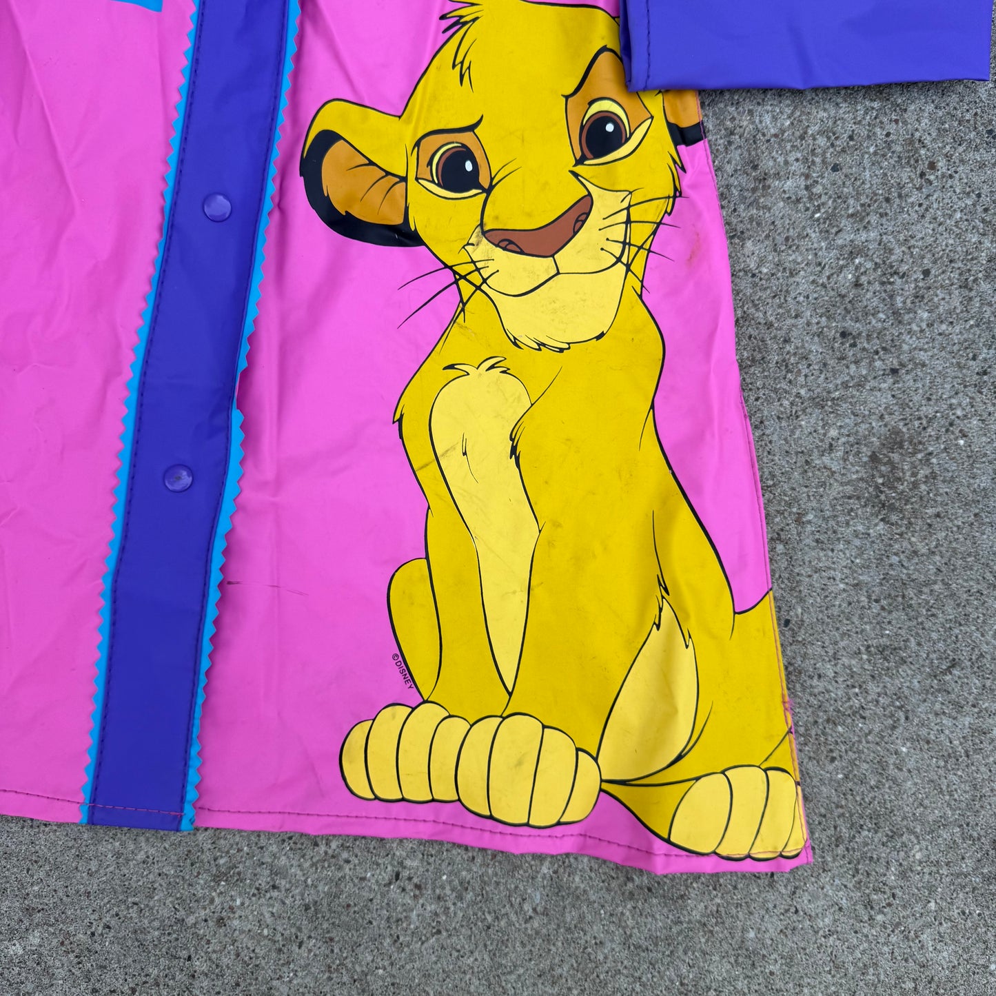 Vintage Lion King Rain Jacket - Size 6