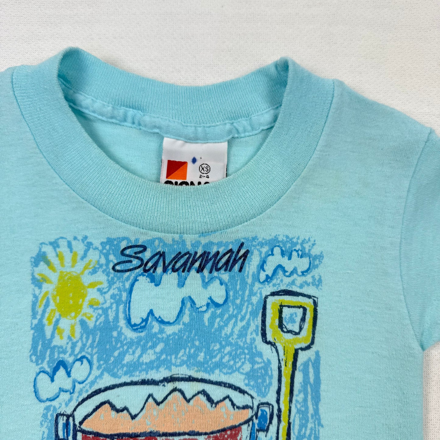 Vintage Savannah Georgia Beach Sand Bucket Shirt - Toddler 2T