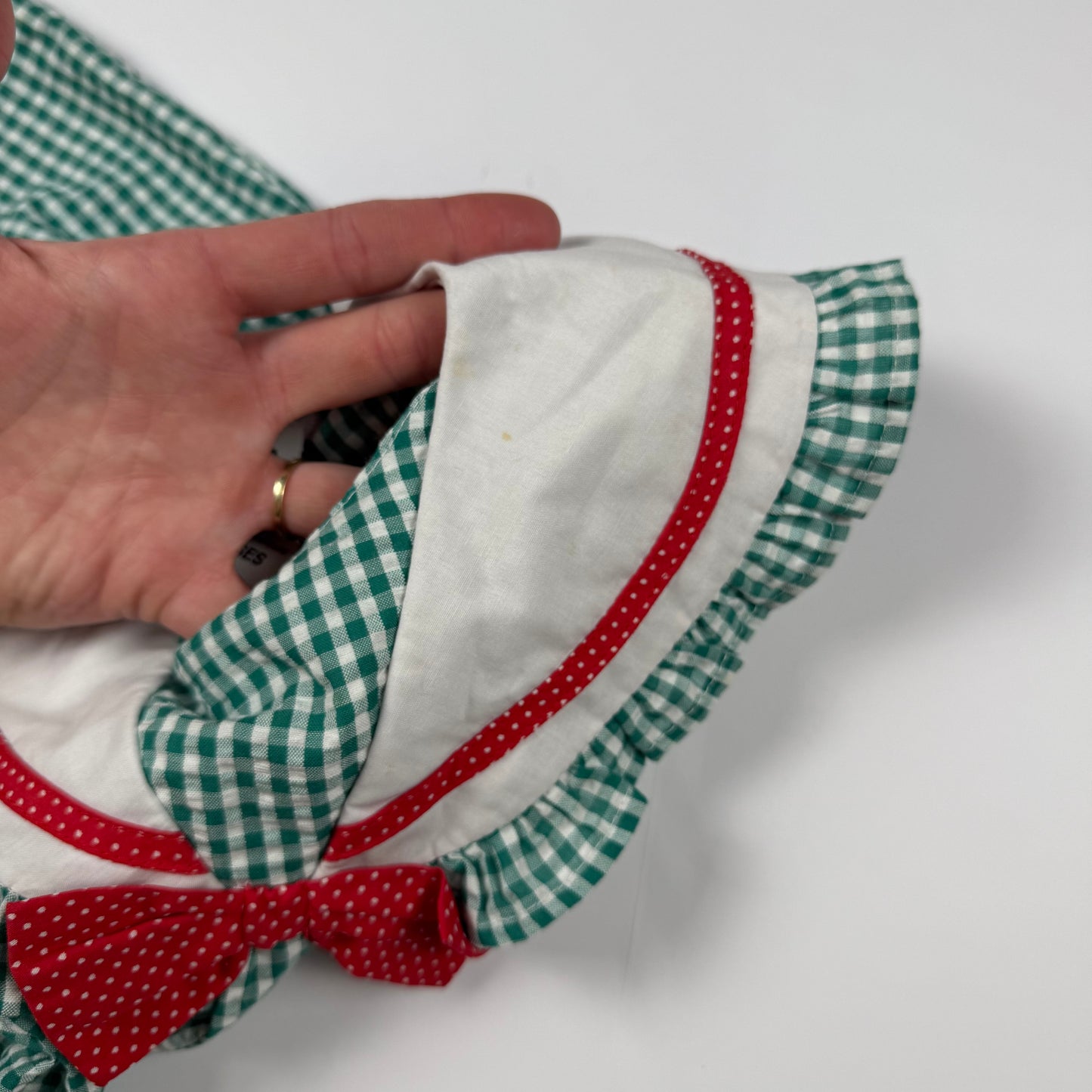 Vintage Cuties by Judy Strawberry Gingham Dress - 18 Months