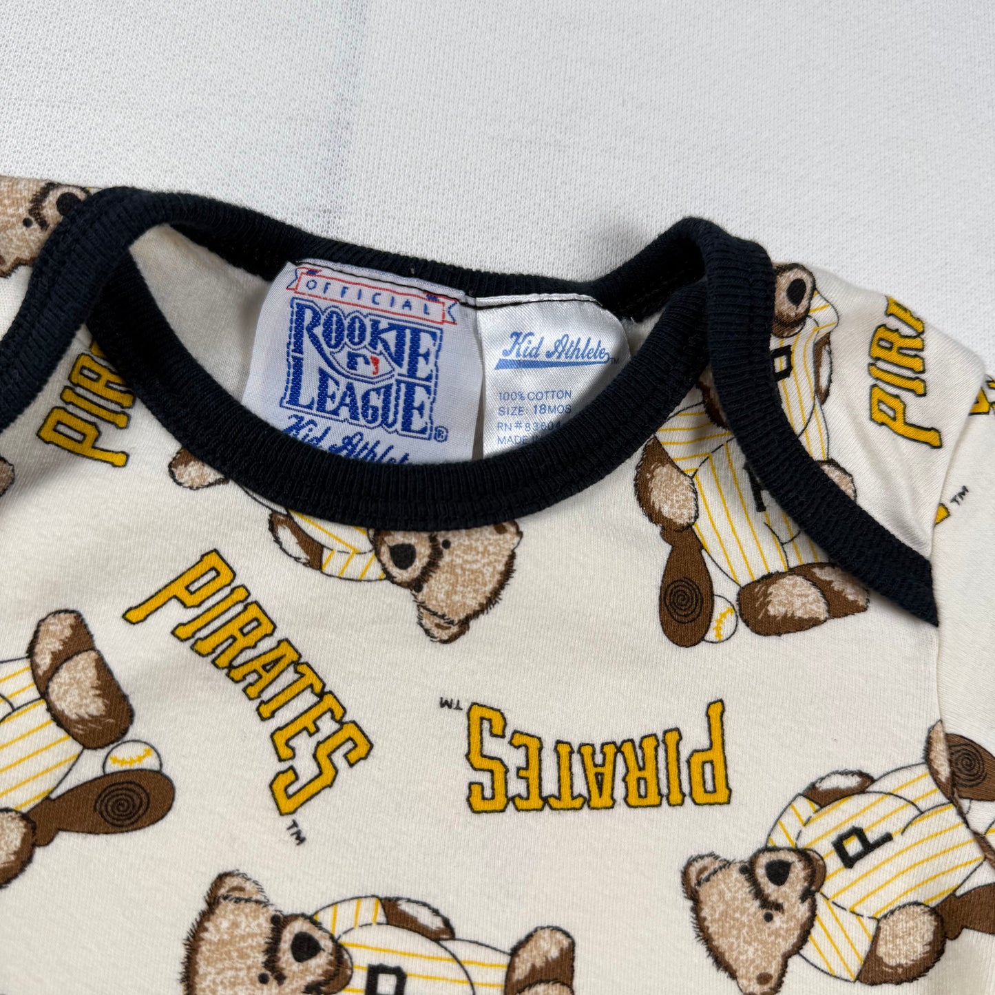 Vintage 1990's Pirates Baseball Onesie - 18 Months