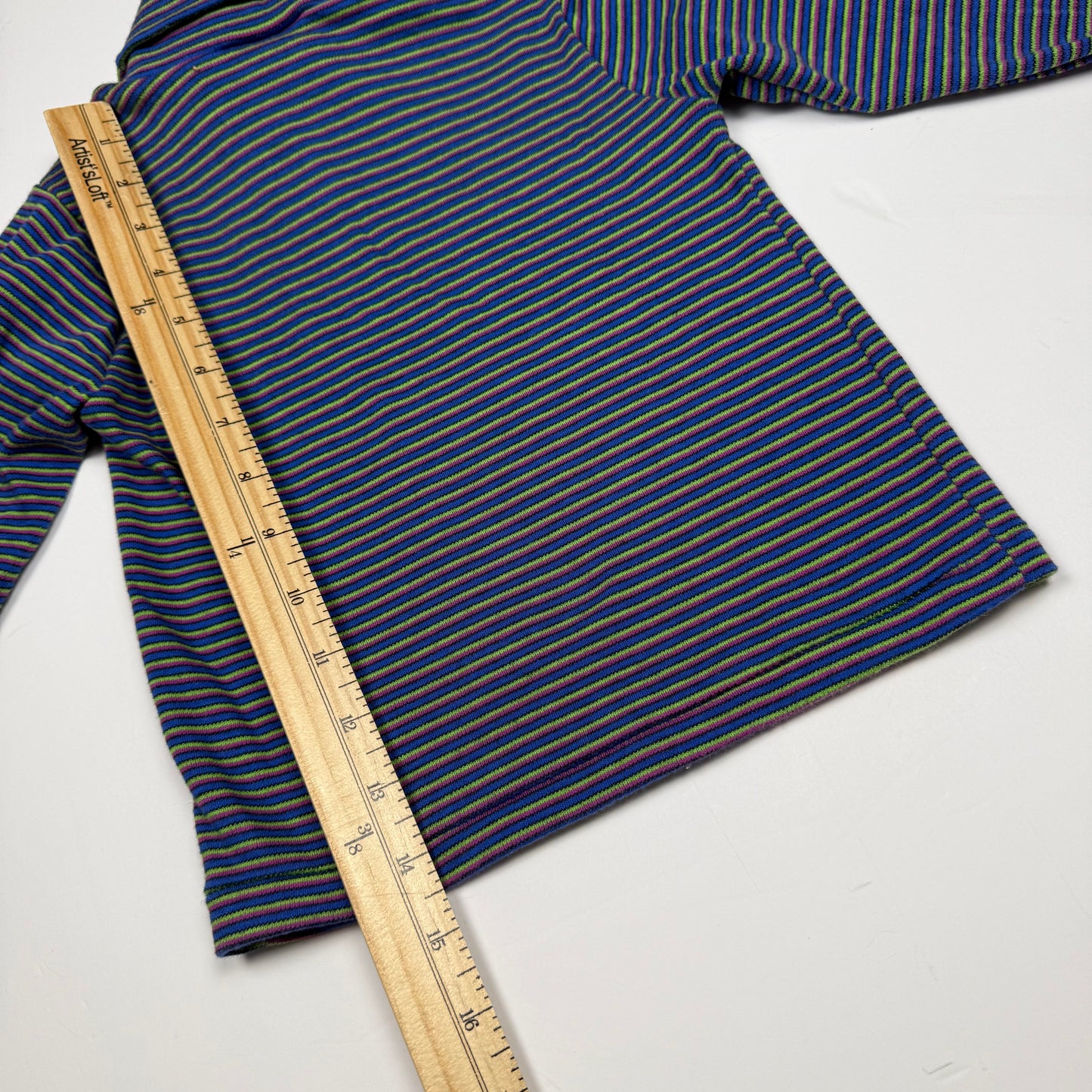 Vintage Carters Striped Turtleneck Shirt - 24 Months/2T