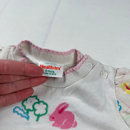 Vintage Health-Tex Bunny Easter Romper - 9 Months