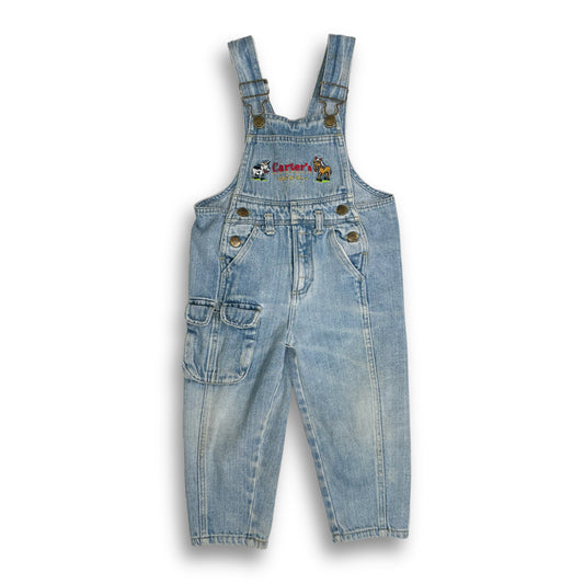 Vintage Carters Farm Animal Denim Overalls - 3T