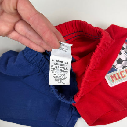 Vintage Mickey Soccer Shorts - 3T