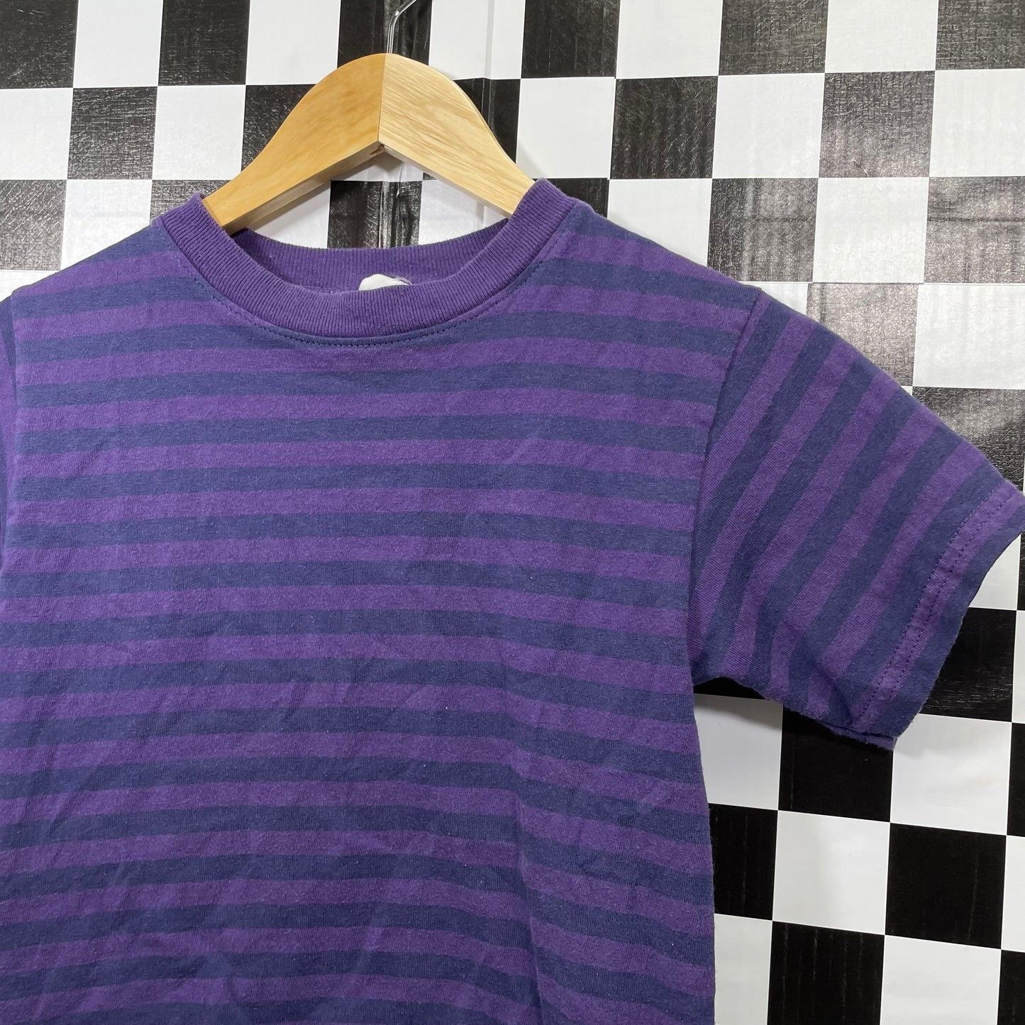 Vintage Purple Striped Shirt - Size 6