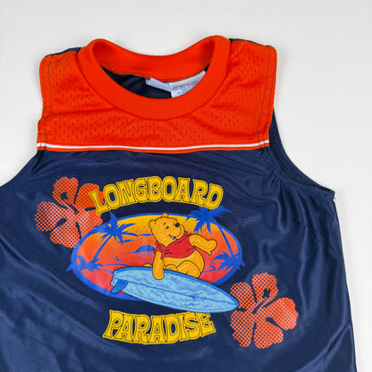 Y2K Pooh Surfing Tank Top - 3T
