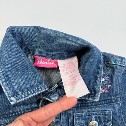 2001 Vintage Y2K Barbie Denim Jacket - 4/5T