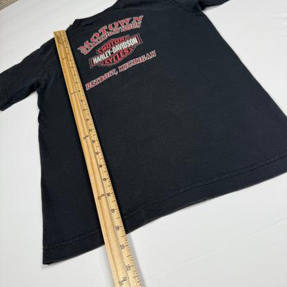 Vintage 2003 Harley Davidson Motown Detroit Michigan T-Shirt - Size 5T/6