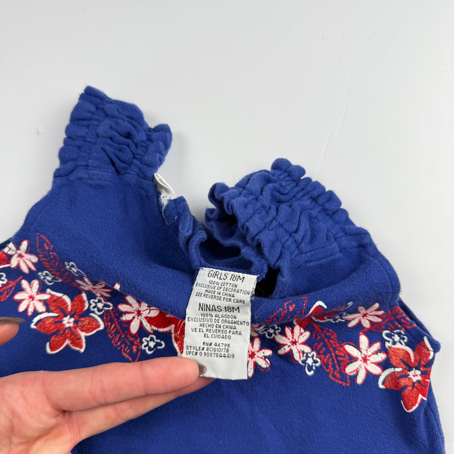 Vintage Hawaii Flower Romper - 18 Months