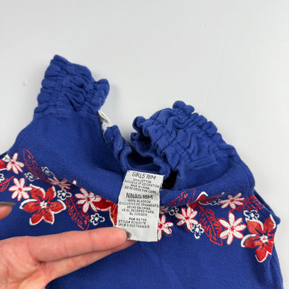 Vintage Hawaii Flower Romper - 18 Months