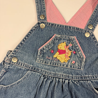 Vintage Y2K Winnie the Pooh Denim Dress - 3T