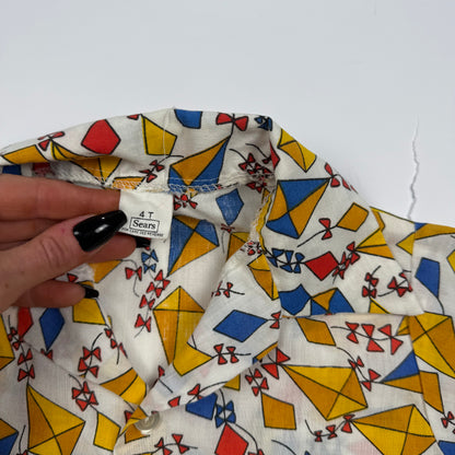 Vintage Sears Kite Button Down Shirt - 2T
