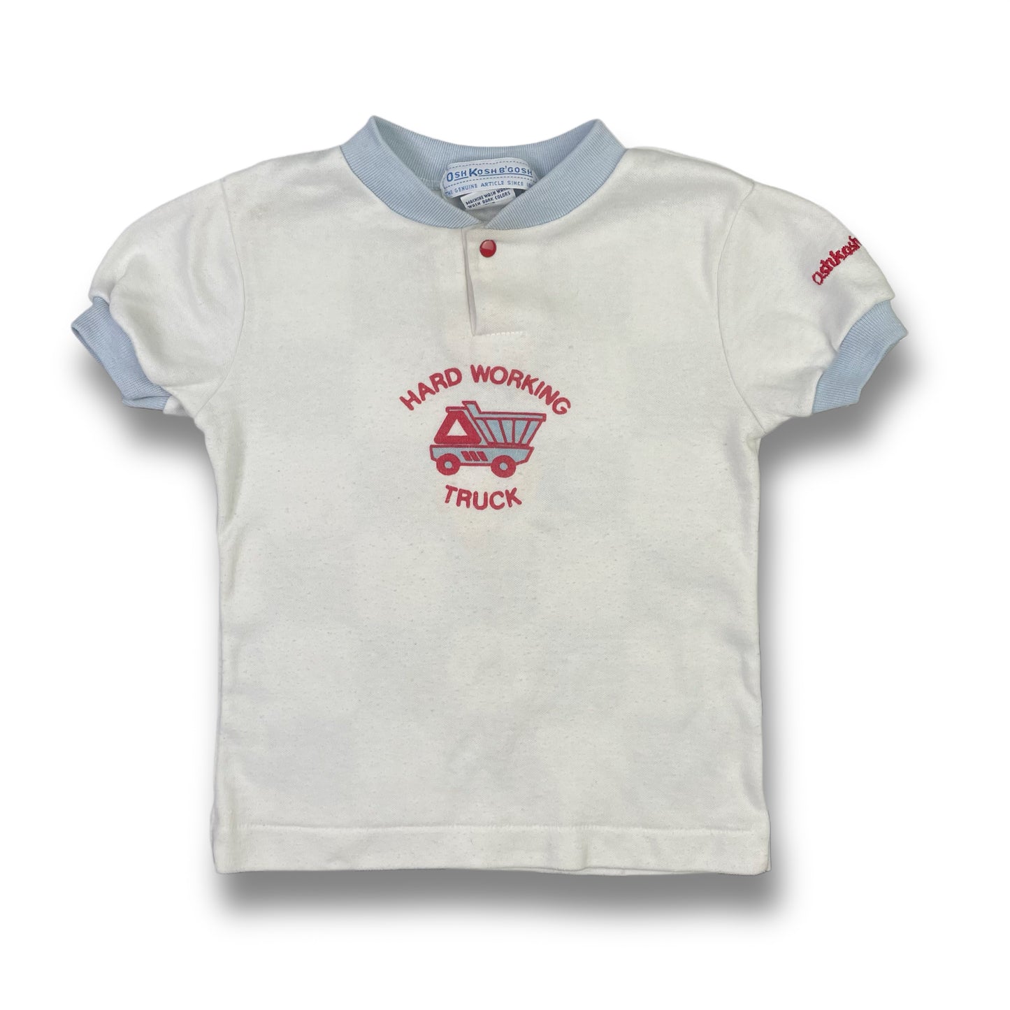 Vintage Oshkosh B'Gosh Fire Truck Shirt - 4T