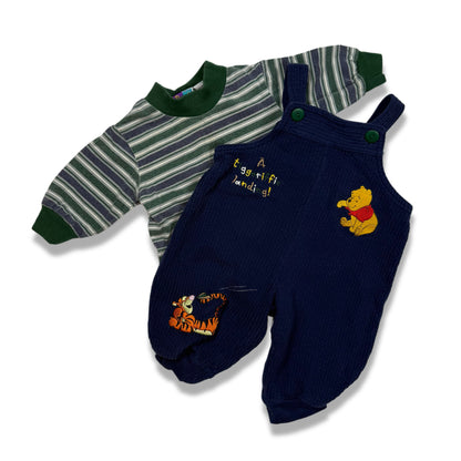 Vintage Pooh Romper and Shirt Set - 3/6 Months