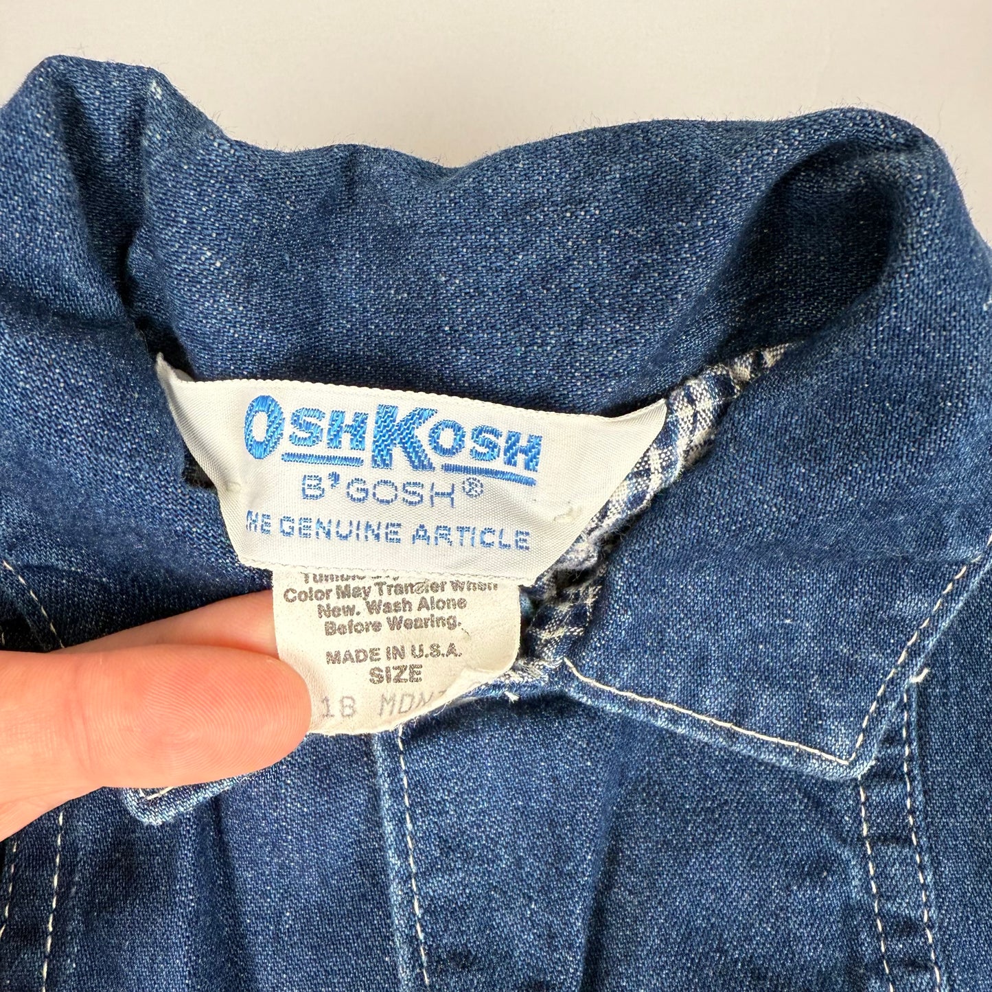 Vintage Oshkosh B'Gosh Chore Coat - 18 Months
