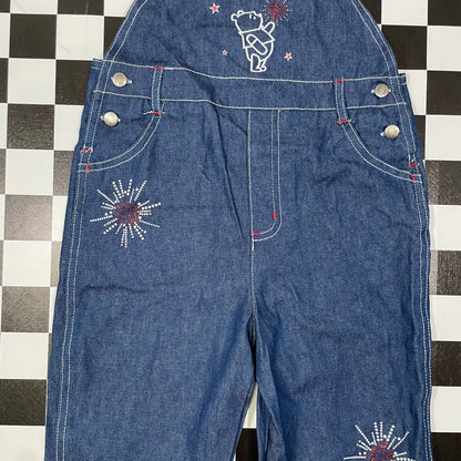 Y2K Winnie the Pooh Overalls - 4T