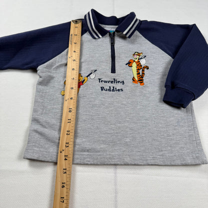 Vintage 1990's Winnie the Pooh Tigger Collared Sweatshirt - 4T