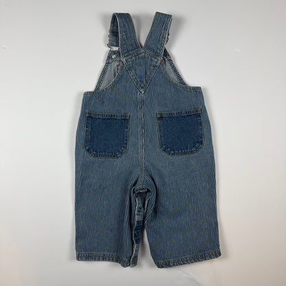 Vintage Tiger Striped Overalls - 12 Months