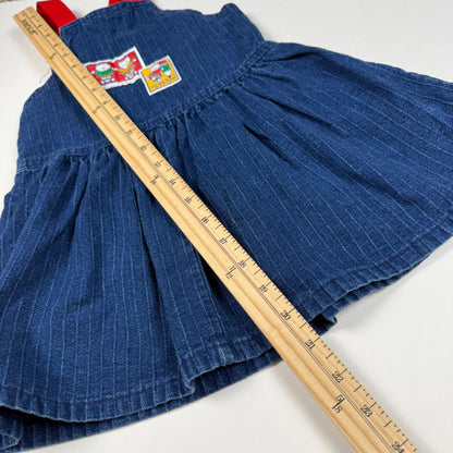 Vintage Oshkosh B'Gosh Cat Denim Dress - 4T