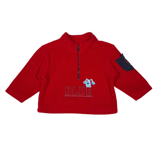 Vintage Y2K 2001 Blues Clues Fleece Zip Up Sweatshirt - 18 Months