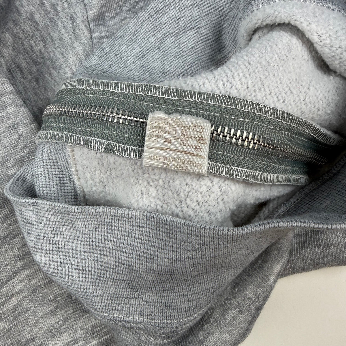Vintage 1970's Grey Hooded Zip Up Sweatshirt - 2/3T