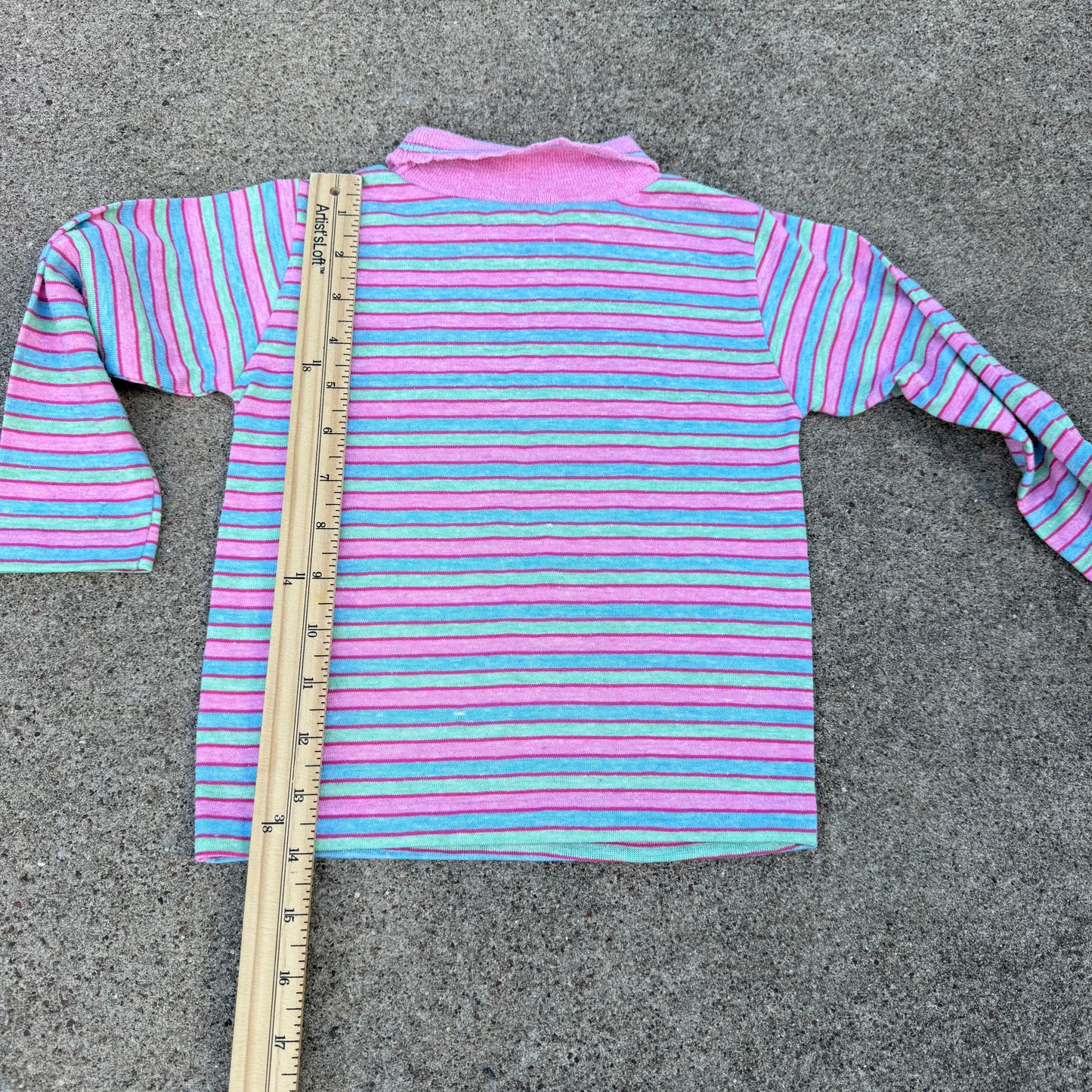 Vintage Health-Tex "Hello" Striped Turtleneck Shirt - 4T