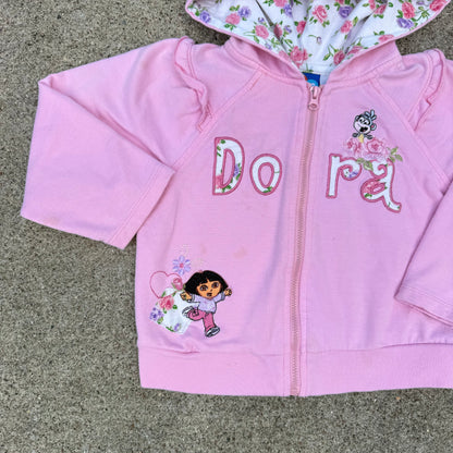 Y2K 2007 Dora and Boots Sweatshirt - 2T