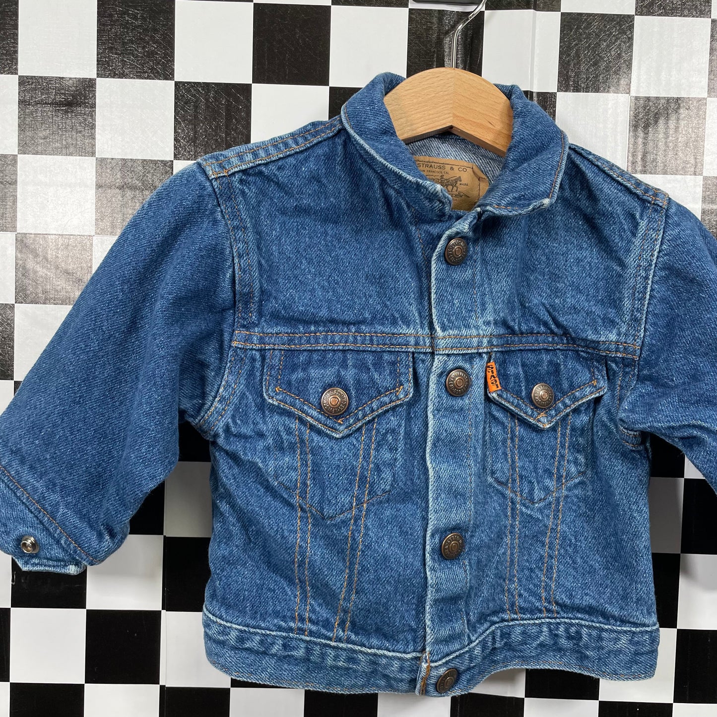 Vintage Levi's Orange Tab Denim Jacket - 24 Months