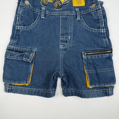Vintage 2001 Tonka Trunk Denim Shortalls - 2T