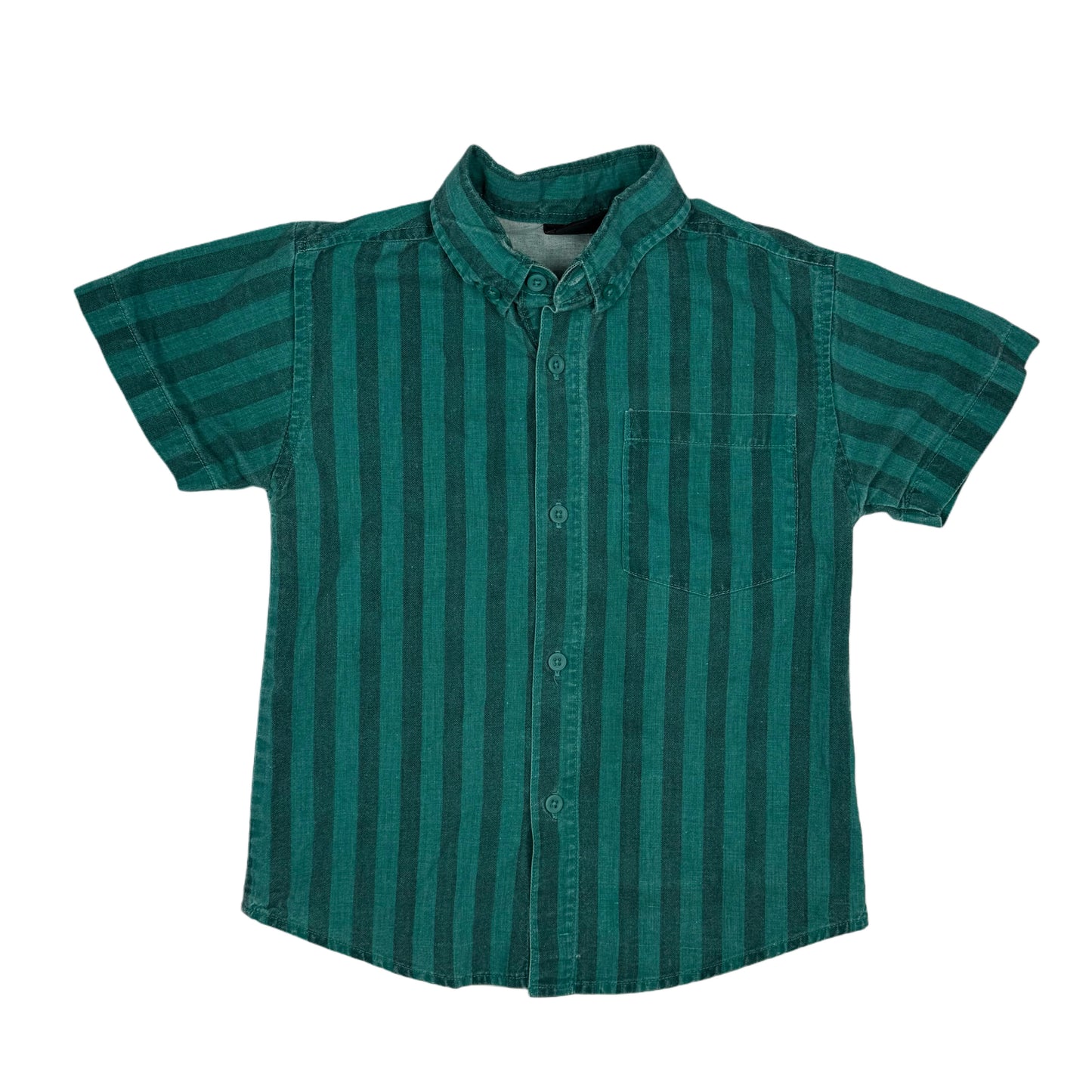 Vintage Electric Kids Striped Button Down Shirt - 4/5T
