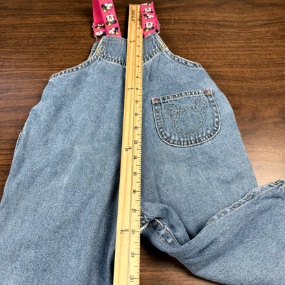 Vintage Minnie Mouse Denim Overalls - 18 Months