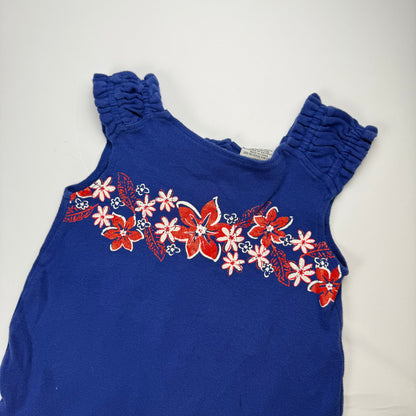 Vintage Hawaii Flower Romper - 18 Months