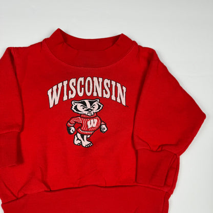Vintage 1990's Wisconsin Badgers Crewneck Sweatshirt - 12 Months