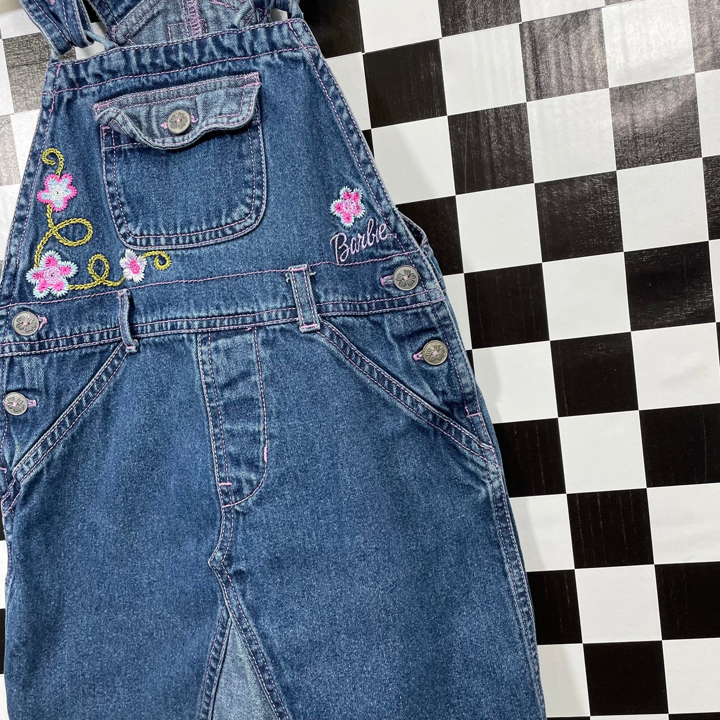 2001 Barbie Denim Dress and Shirt Set - 4/5T