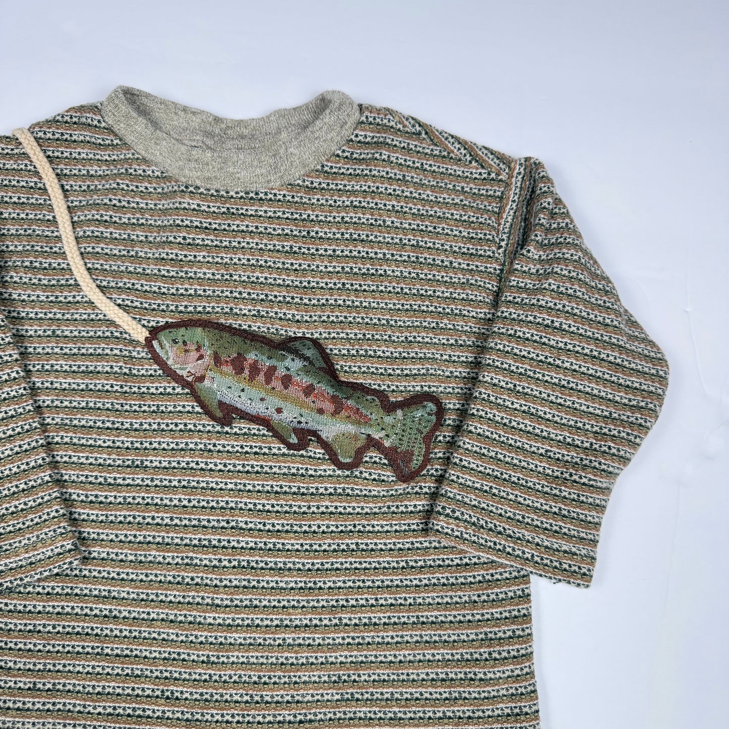 Vintage Striped Fish Shirt - 2T