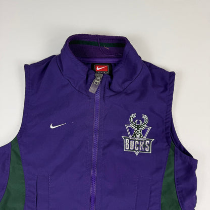 Vintage Y2K Milwaukee Bucks Windbreaker Vest - 18 Months