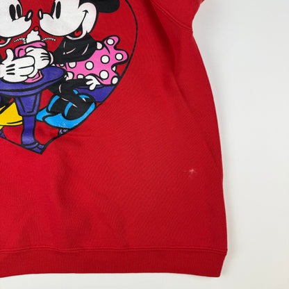 Vintage Mickey and Minnie Crewneck Sweatshirt - Youth Large