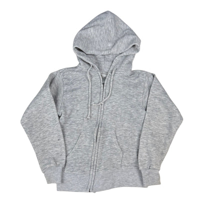 Vintage 1970's Grey Hooded Zip Up Sweatshirt - 2/3T