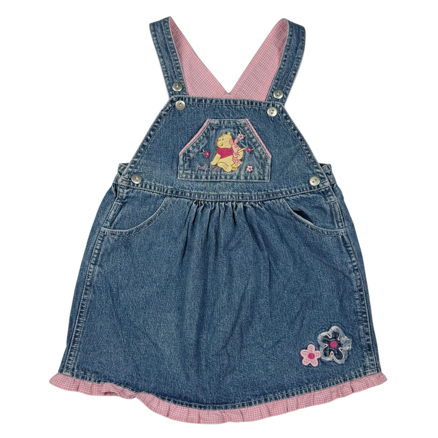 Vintage Y2K Winnie the Pooh Denim Dress - 3T