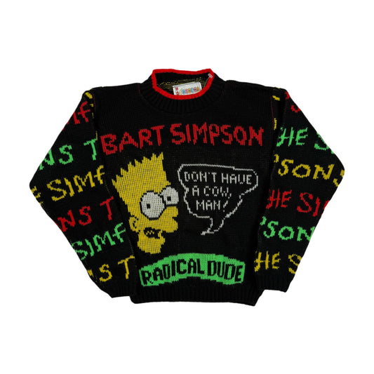 Vintage 1990 Simpsons Hot Cashew Sweater NWT - 4/5T