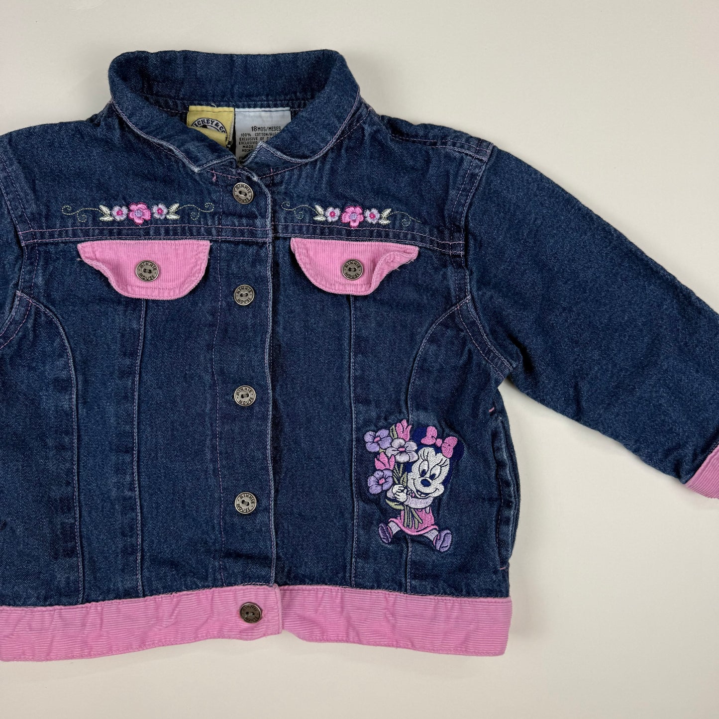 Y2K Minnie Mouse 3 Piece Denim Set - 18 Months