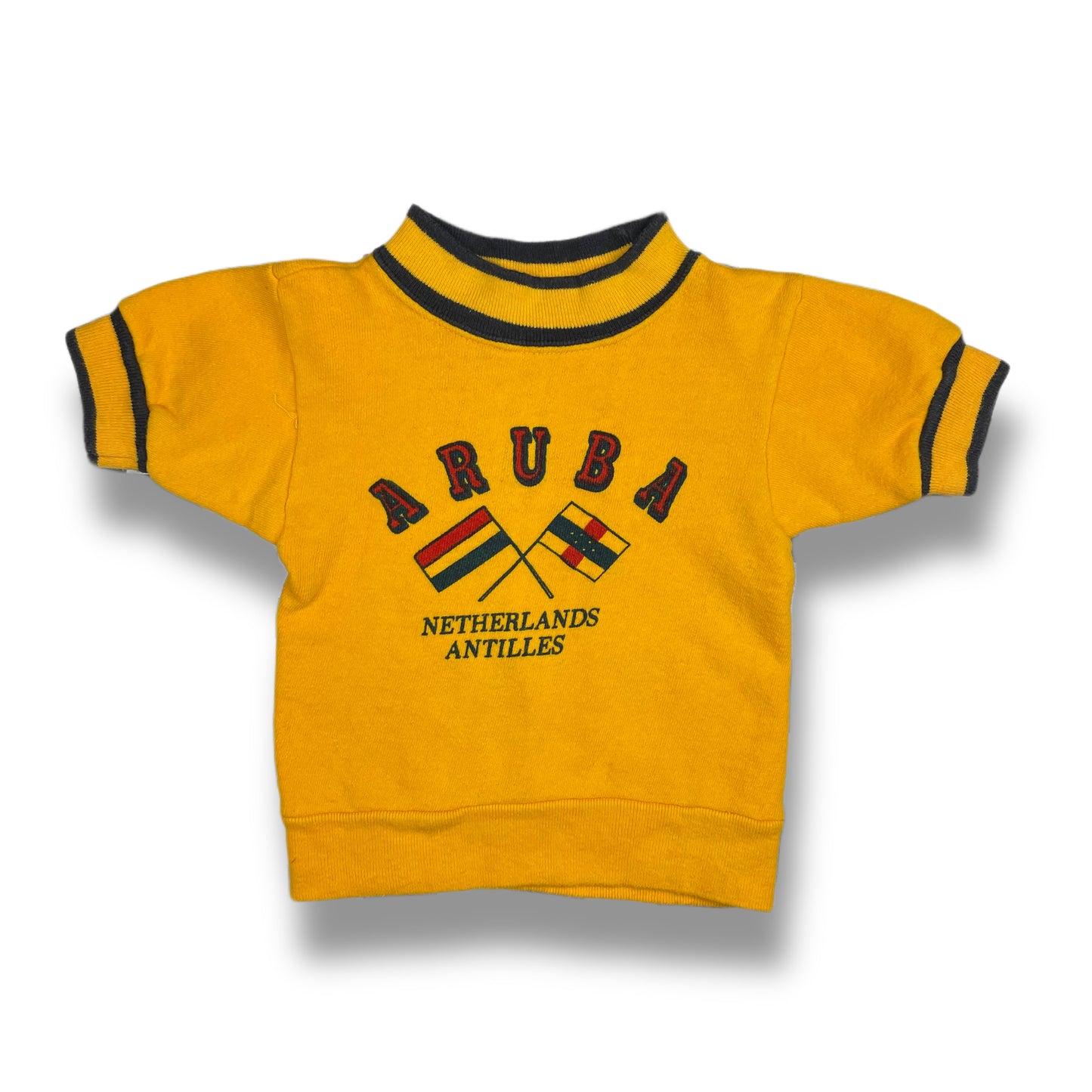 Vintage 1960's Aruba Netherlands Short Sleeved Sweatshirt - 2T