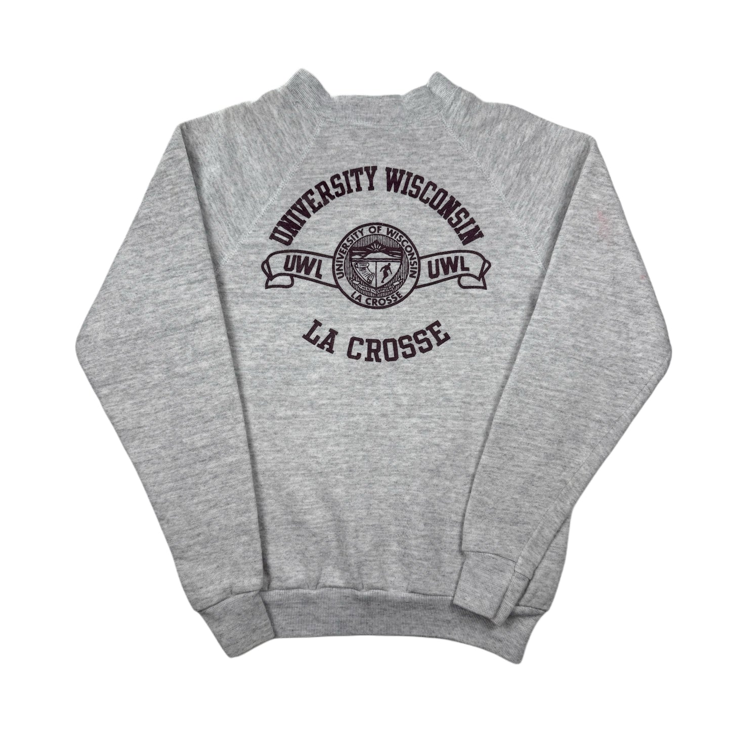 Vintage 1980's UW La Crosse Sweatshirt - Youth Large