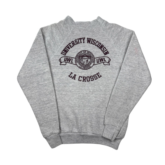 Vintage 1980's UW La Crosse Sweatshirt - Youth Large