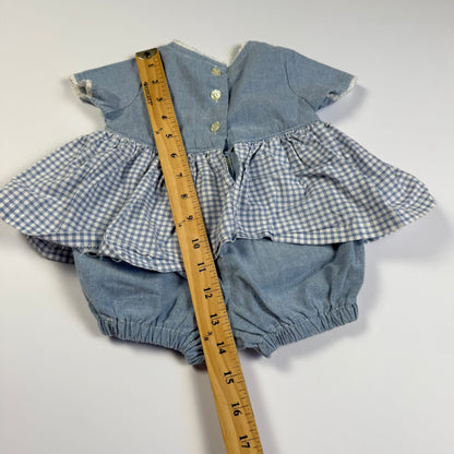 Vintage 1990's Minnie Mouse Flower Garden Romper - 3/6 Months