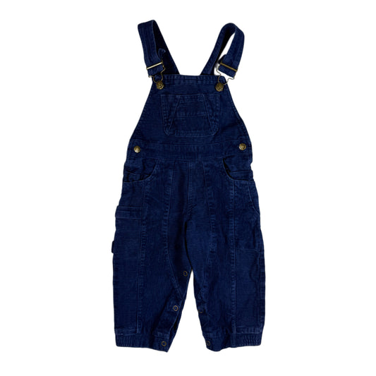 Vintage Bugle Boy Navy Blue Corduroy Overalls - 24 Months