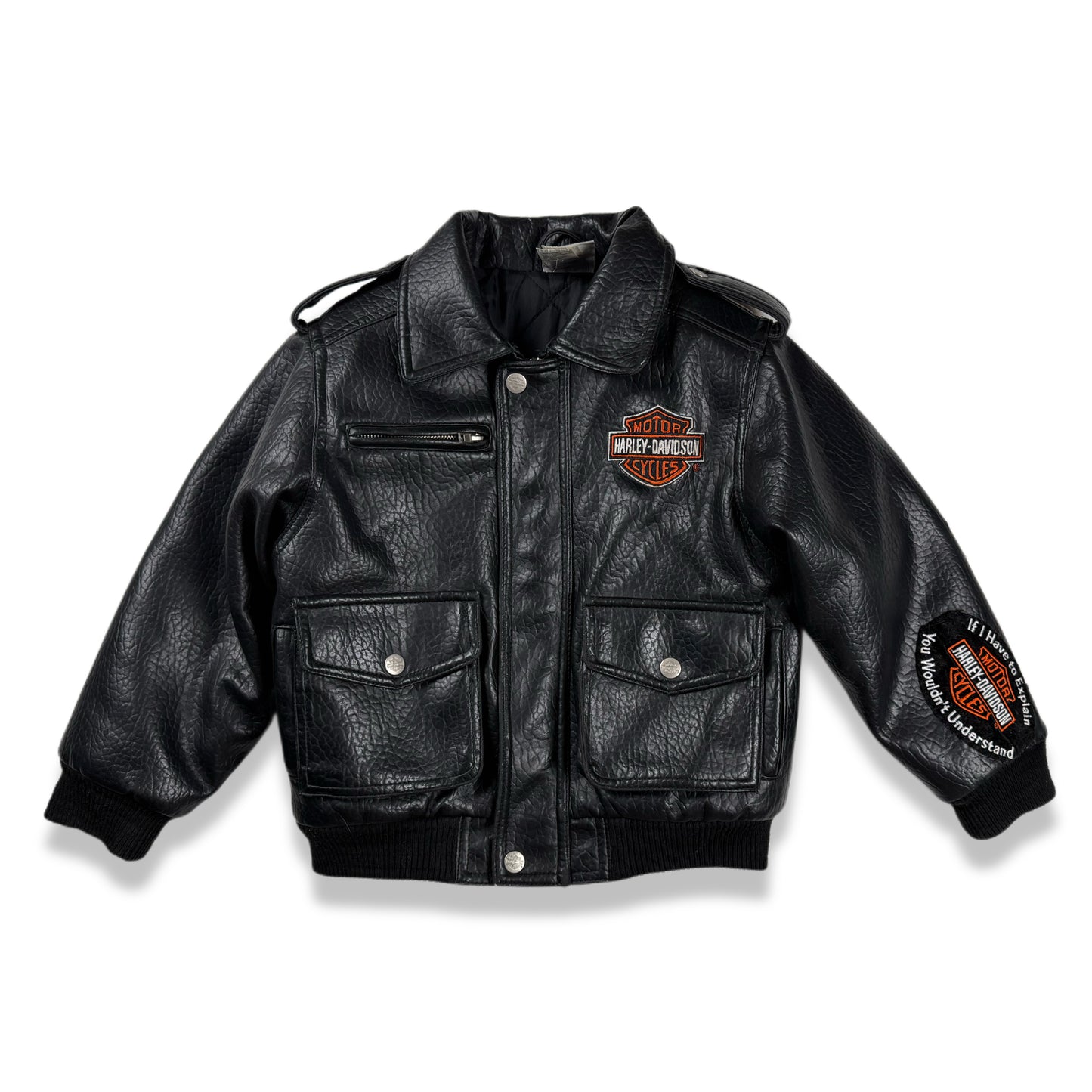 Vintage Y2K Harley Davidson Jacket - 4/5T